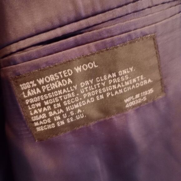 Vintage Stafford Executive‎ Worsted Wool Sport Coat Blazer Jacket Men's  44S - Picture 8 of 10